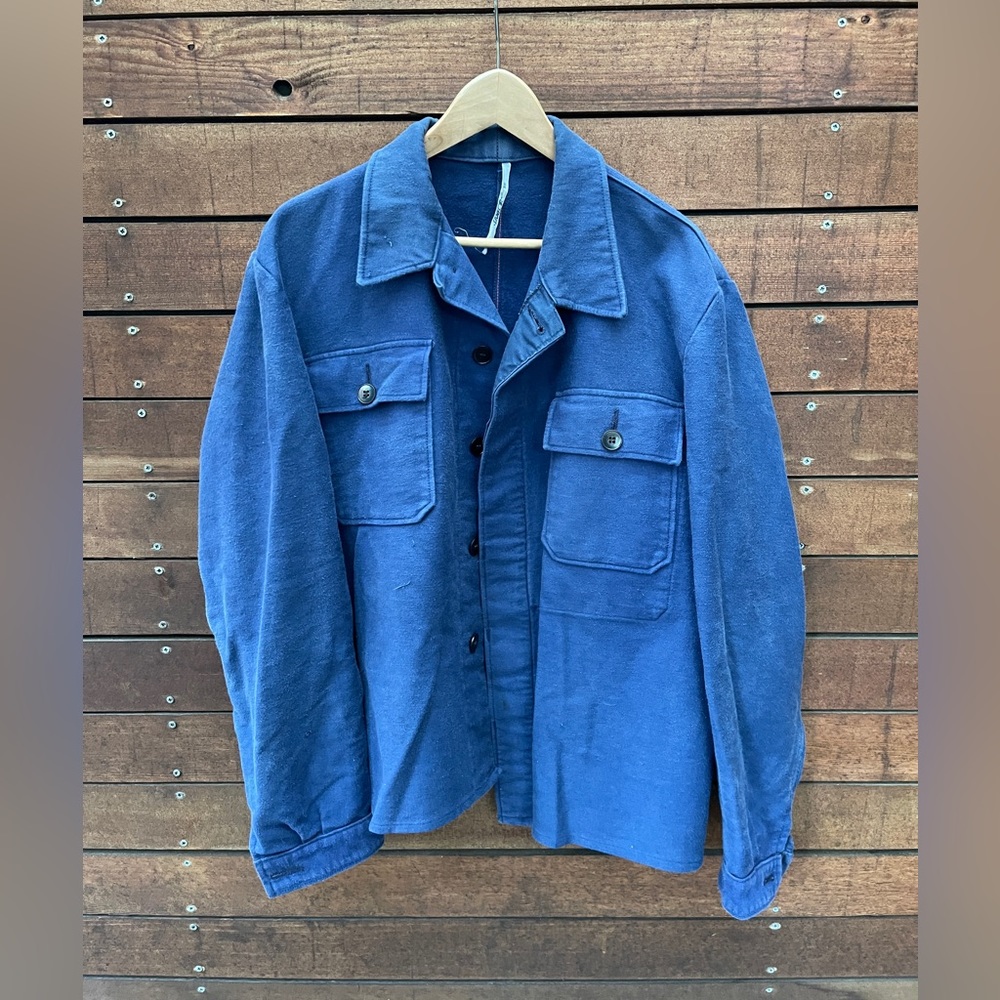 Vintage Sanfor French Blue Work Jacket M/L